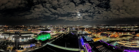 Glasgow Moonrise Govan